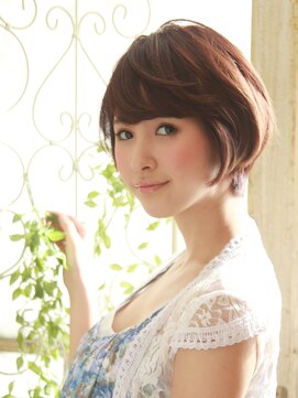 髪質改善と縮毛矯正の専門店 サンティエ(scintiller) 【 scintiller】大人可愛い ふんわりひし形ショート☆