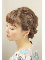 髪工房パパ(PaPa) ゆるかわあみこみアップ