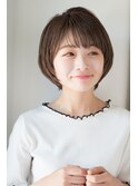 自然体で可愛いネオナチュラルショートボブ