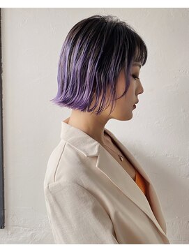 アクトゥス(AEQUITAS) ボブxグラデーションラベンダー【池袋/20代/30代/40代】