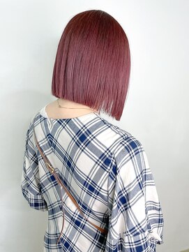 ジェム(GEM) ピンクラベンダー/切りっぱなしボブ◎