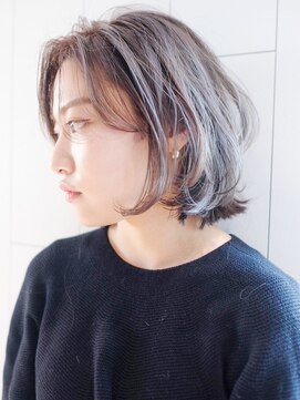 アルバム 渋谷パルコ(ALBUM) レイヤーグレージュ_グレージュカラーボブウルフ_ba332432