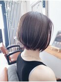 前下がりボブショート