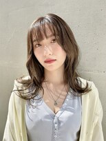 ヘアーアンドメイク エクリ 不動前店(Hair&Make equri) 外ハネミディアムスタイル