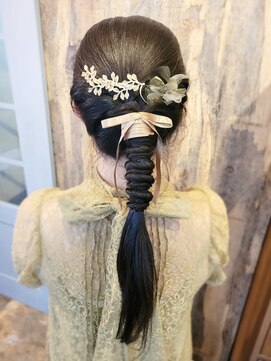 エミタス 練馬(emi+ Hair & eyelash) 編み下ろしヘアセット