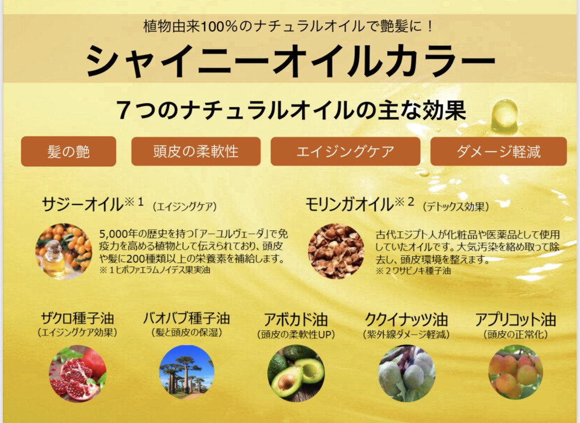 【負担軽減】オイルカラー(全体)+オーガニックトリートメント \5280→\3850