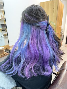 ランプ(Lamp) 白髪ぼかしにも◎バレイヤージュカラー ビフォアー＆アフター