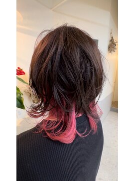 ヘアサロン カンパニュール(hair salon Campanule) インナー+バングカラー