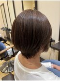 ショートカット/襟足カバー/白髪ぼかし