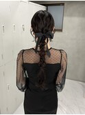 ロングアレンジ/ヘアアレンジ/お呼ばれヘア/天神