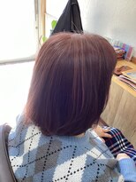 ひばり 美容室 アンブレラカラー(ピンクベージュ+オレンジ)