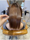 ♯縮毛矯正でぱつっとボブ