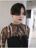 ▽ハンサムショート ミニウルフブリーチなし前髪ミディアム新宿