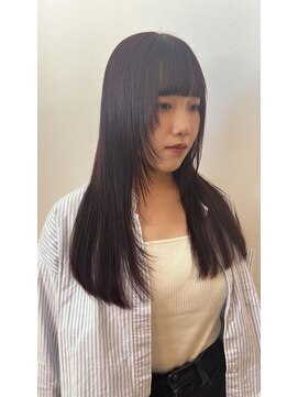 ルプラ アンテ(le-pla Ante) レイヤーカット、カシスレッド