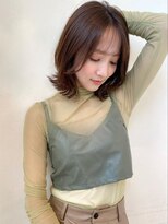 カナン(CANAAN)&nbsp;くびれミディボブ　小顔カット　シアーベージュ