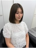 ミディアムボブ/シースルーバング