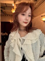 トレンチ(TRENCH) レイヤーカット ブリーチ無し オレンジカラー