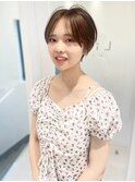 大人可愛いナチュラルショート20代30代