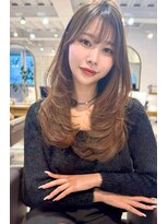 レイラバイアフロート 吉祥寺(Lila by afloat)&nbsp;マロンブラウン/アッシュブラウン/ワンカールレイヤー/顔まわり
