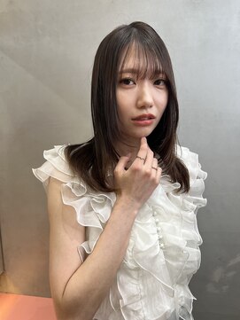 ロンドアベニール 北千住(Lond avenir) 暗めカラー/レイヤーカット/マロンベージュくすみベージュ北千住