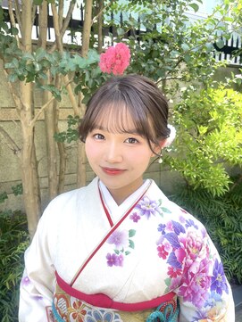 フェリーチェ(Felice) 成人式 ヘアセット メイク ピンクメイク 振袖 和装