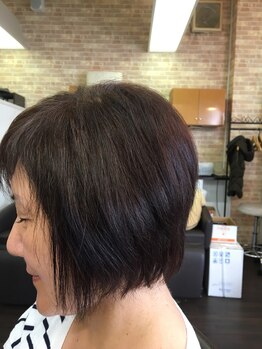 シュシュ(SHU-SHU)の写真/白髪染めのお悩み解決なら当店へ★《潤ツヤ白髪染め》とカットのお得なクーポンで若々しさをキープ！