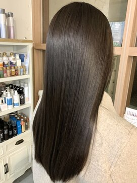 縮毛矯正ストレートスタイル【福永】