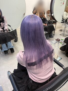 パープルカラー/ブリーチカラー