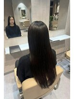 エンブレス(EnBlesS)&nbsp;ロング レイヤーカット 顔周り ベージュブラウン 前髪 10代20代