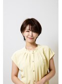 40代50代ショートヘア/白髪ぼかし/白髪染め/リタッチ/仙川