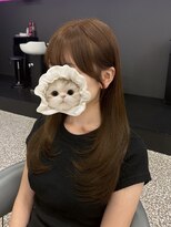ラ ミュウ バイ ディーアンドティー(LA MIU by D&T)&nbsp;ブラウンベージュ×レイヤーカット