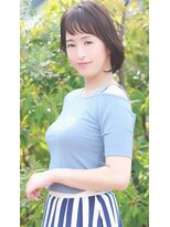 アイル(I'll) 愛されくびれヘアくせ毛風カールシースルーバングくくれるボブ