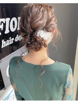 フィオーレ ヘアデザイン(FIORE hair design) シニヨンヘア/お呼ばれ/結婚式