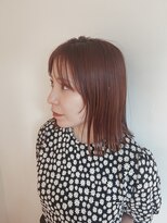 バッタ(Batta)&nbsp;「KENTA」リアルお客様×マロンベージュ×外ハネボブ