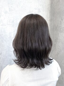 デミヘアー(Demi hair) アッシュグレージュ×ミディアムヘア