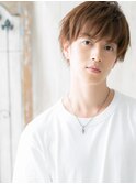 ハイトーンカラーの抜け感ヘアショートM