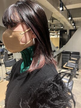 ビビト(bibito) bibitoインナーカラー ダブルカラー ブリーチ ミディアムボブ