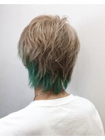 テーラヘアー 鎌ケ谷店(TELA HAIR)&nbsp;ミルクティー×エメラルドグリーン【TELAHAIR鎌ヶ谷】