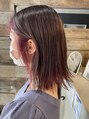ラフィス ヘアー ティーダ 沖縄店(La fith hair tida) インナーにピンク紫を添えて可愛いらしいスタイルに!