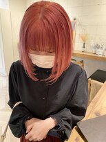 エル(EL by green)&nbsp;(akiko)うちまきボブ×ピーチピンク