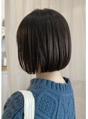 ミニボブ/髪質改善縮毛矯正白髪ぼかしレイヤーショートカット