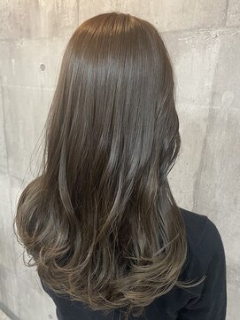 リティアンドビューティースタジオモッズシブヤ(LITTY&beauty studio M.O.D shibuya) #イルミナカラー#透明感オリーブグレージュ#艶カラー