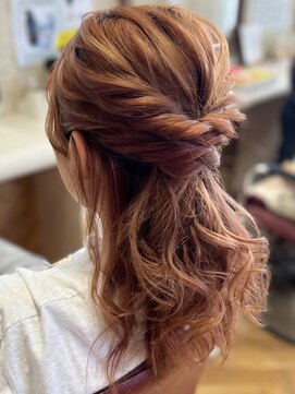 ヘアークリアー 春日部 ハーフアレンジ/お出掛け前に可愛いく変身/ゆるふわアレンジ