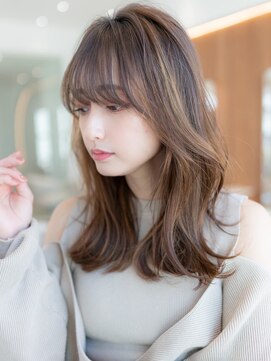 イオ 本厚木(io) 大人かわいいくびれレイヤーワイドバング似合わせイメチェン