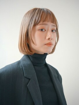 ビュートリアム ギンザ(BEAUTRIUM) 顔周りカット*ボブヘア/ショートボブ/ヘーゼルベージュ