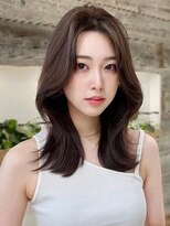 フォンズ(FONS)&nbsp;ナチュラル可愛いくびれミディアム＊赤みなしグレージュカラー