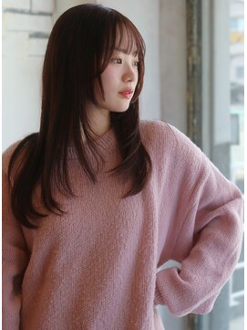 ベレッタ 楠葉店(veretta.) サイドレイヤースタイル/顔周りレイヤー/ストレートロング/韓国