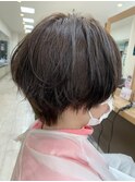 ふんわりナチュラルショート/毛先ワンカールの簡単スタイル