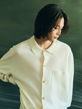 ノラキチジョウジ(NORA KICHIJOJI) #メンズボブ#かき上げミディアム#センターパート#耳かけショート