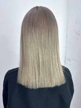 アルバム 新宿(ALBUM SHINJUKU) 似合わせカットフェミニンロングマロンベージュ_ba541321